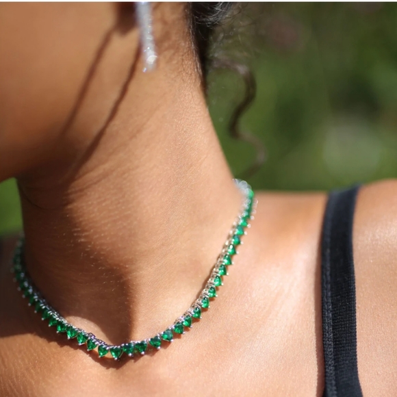 TENNIS NECKLACE BY HEAVENLY LONDON - Picture 1 of 7